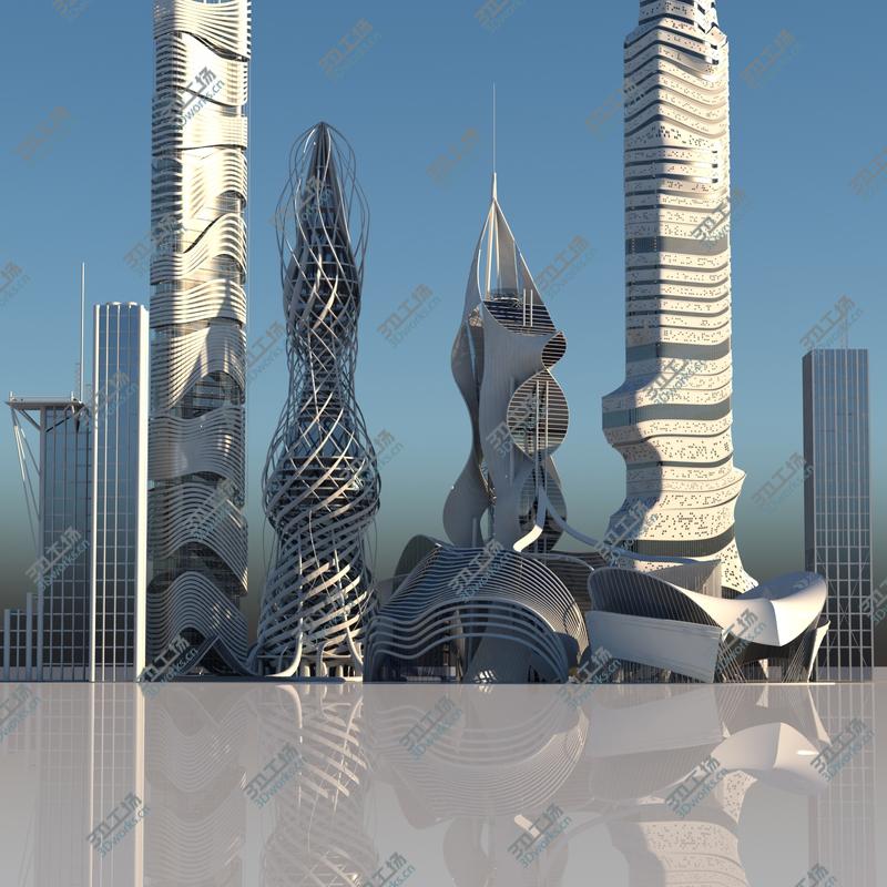 images/goods_img/2021040231/Futuristic Skyscraper collection 6 3D model/1.jpg